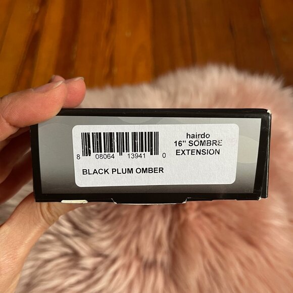 BNWT Hairdo 16" Black Plum Ombre One piece hair extension - Picture 3 of 8